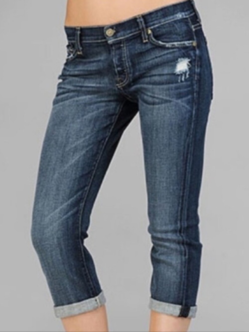 7 FAM Crop Josefina Skinny Boyfriend Jeans Y2K Size 31